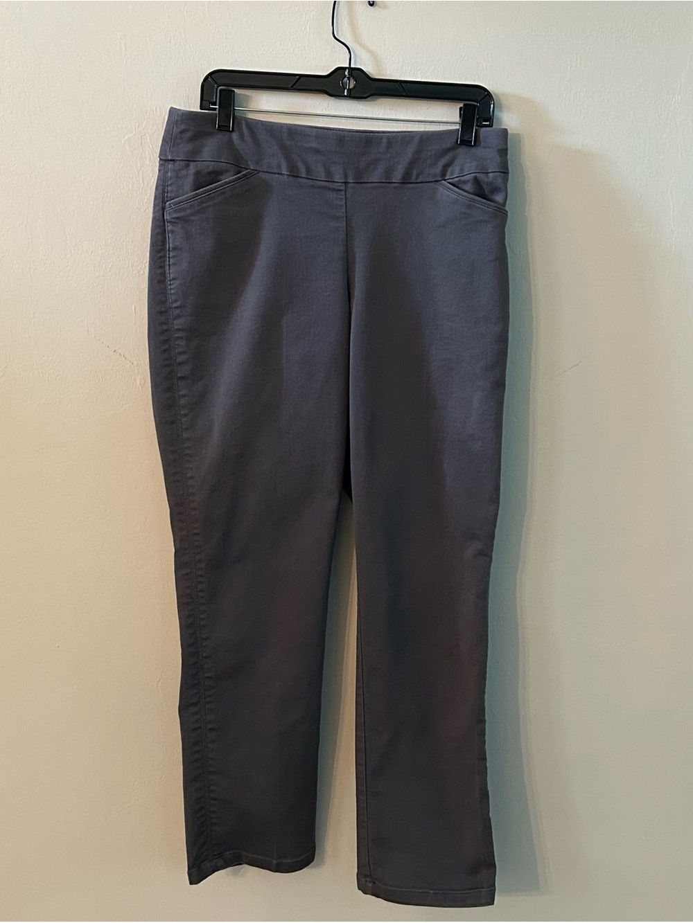 Croft & Barrow Women’s Charcoal Gray "The Effortless Stretch Pant" Pull On Sz 10